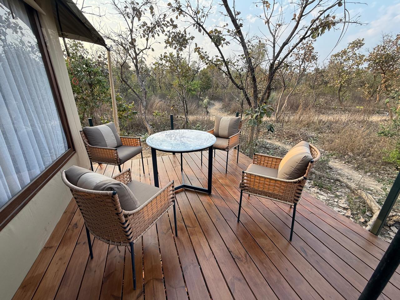 Wooden Deck Terrace with Seating, Kanpur